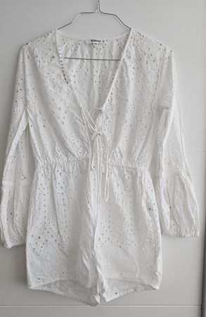 Overall weiss Grösse 38 Stickerei 