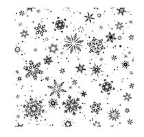 Neuer Motivstempel  Hintergrund Eiskristalle / Schneeflocken