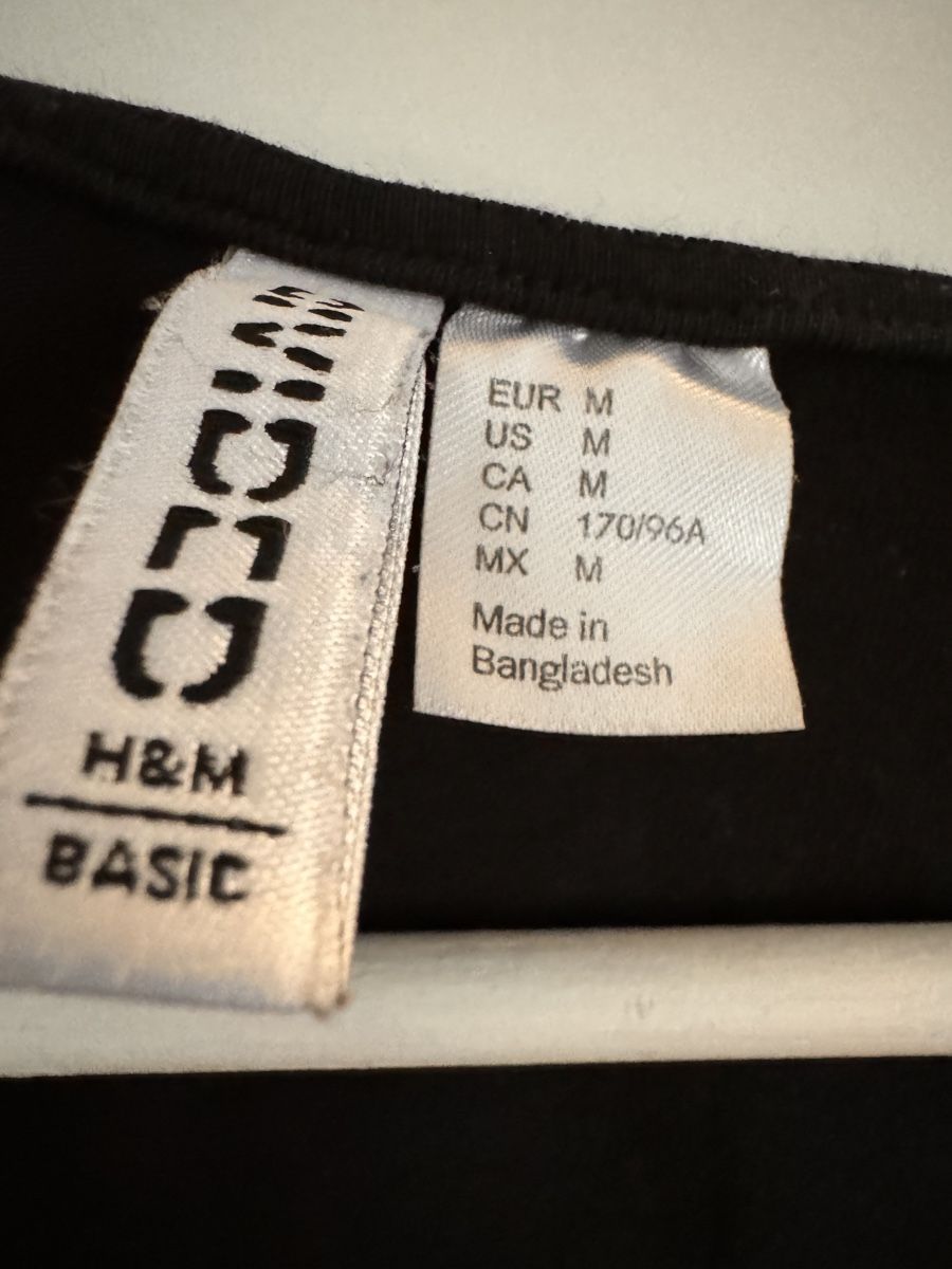 H&M Top: Schwarzes Basic Crop-Top H&M M – Nuovo (secondo la descrizione) da Richterswil venduto da Manu55555 2