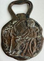 Flaschenöffner aus Bronze Griechenland Motiv gebraucht