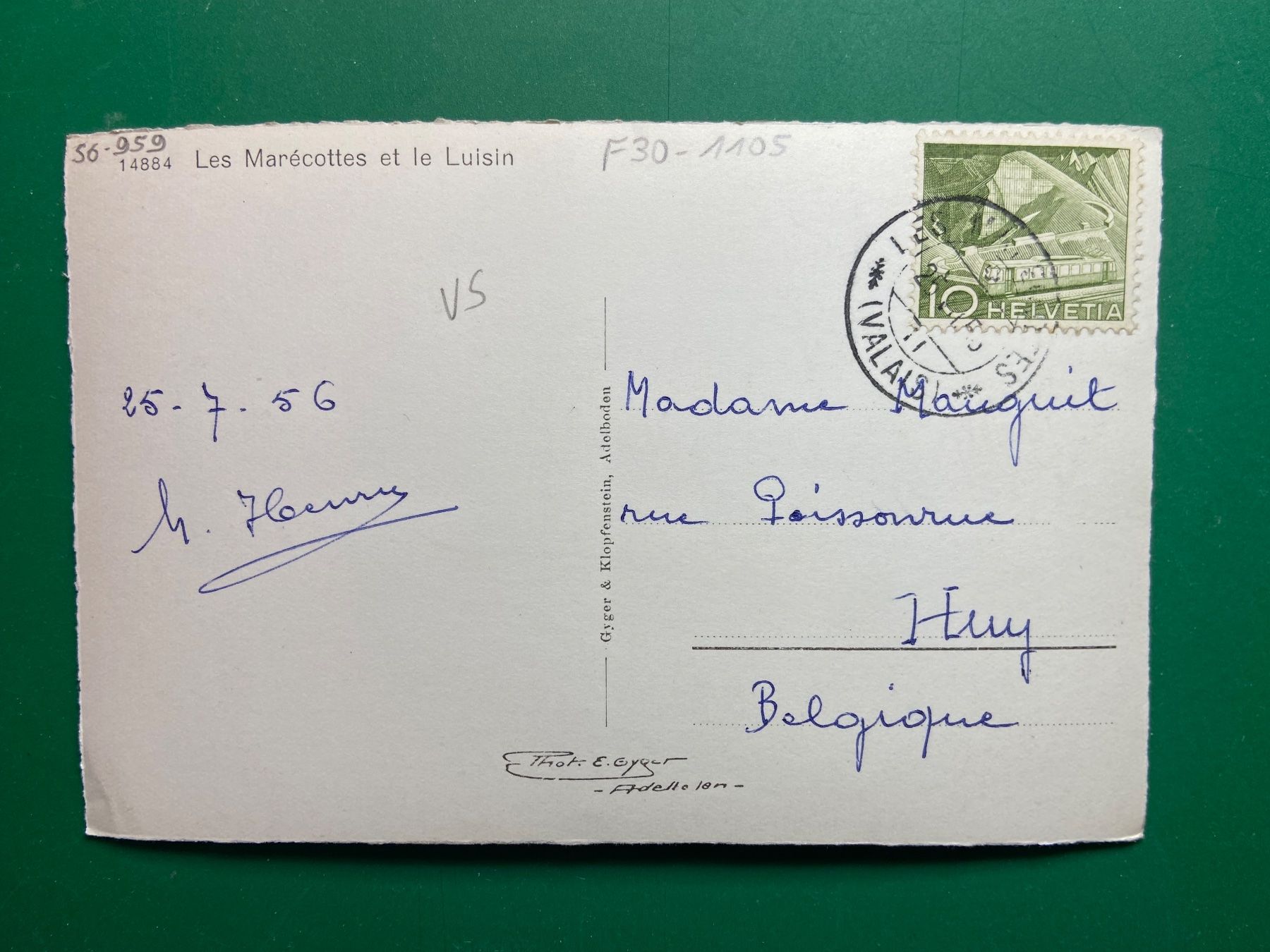 Cartoline postali: Les Marécottes et le Luisin – Usato da Steg VS venduto da _vinci_ 1