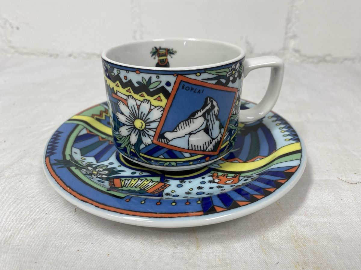 Bopla Set di piatti: 5.Coole Bopla Kaffeetassen mit Teller Design ! – Usato da sursee venduto da trilli-tralli 6