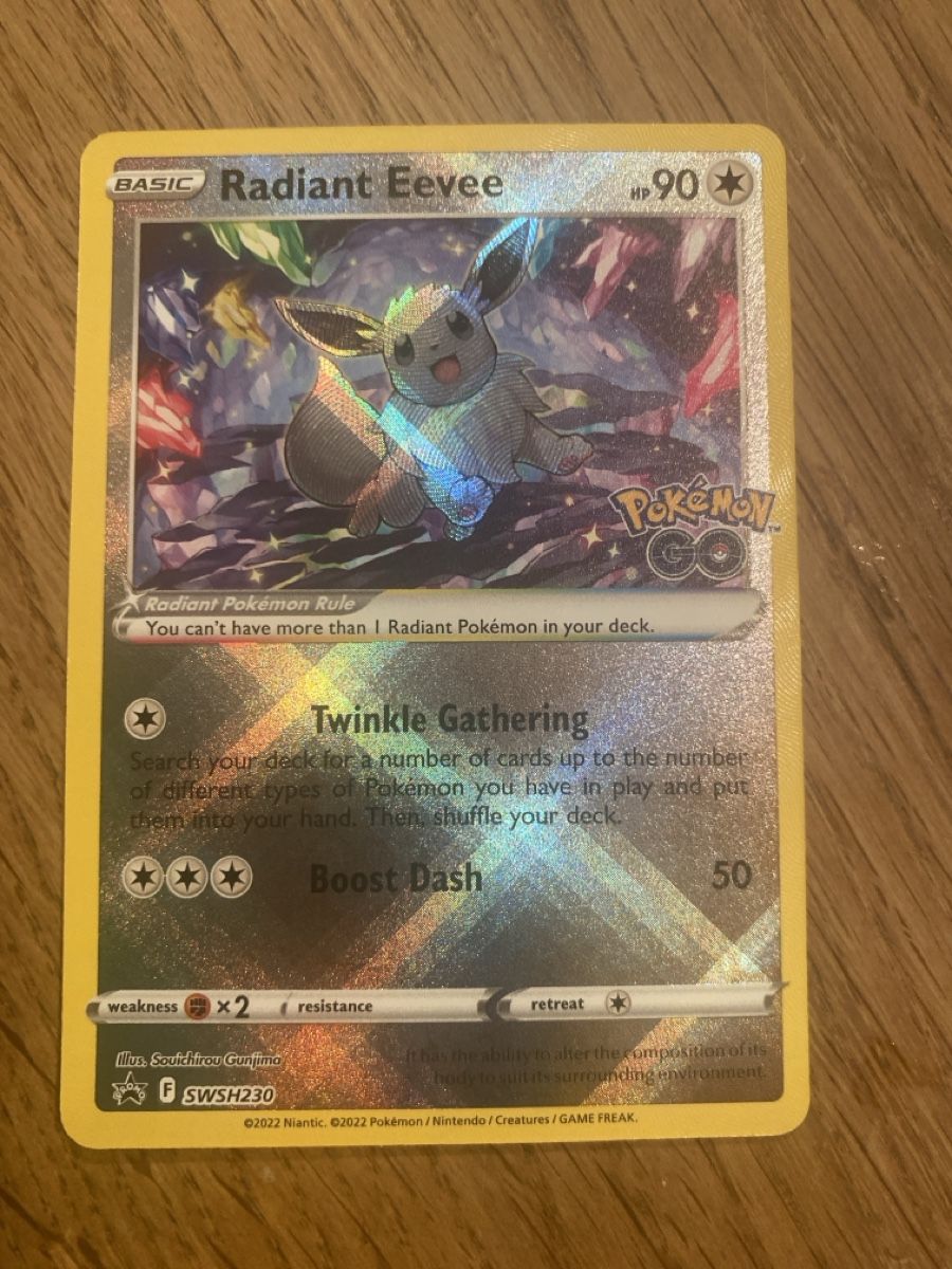 Pokémon Sammelbilder & Trading cards: Radiant Eevee – Gebraucht aus Tägerig von oiluig83