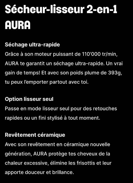 Accessoires pour cheveux: Sécheur lisseur 2 en 1 pour cheveux – D'occasion à Les Brenets par acetter 1