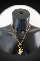 Modeschmuck Kette mit Anhänger, Länge ca.30 cm