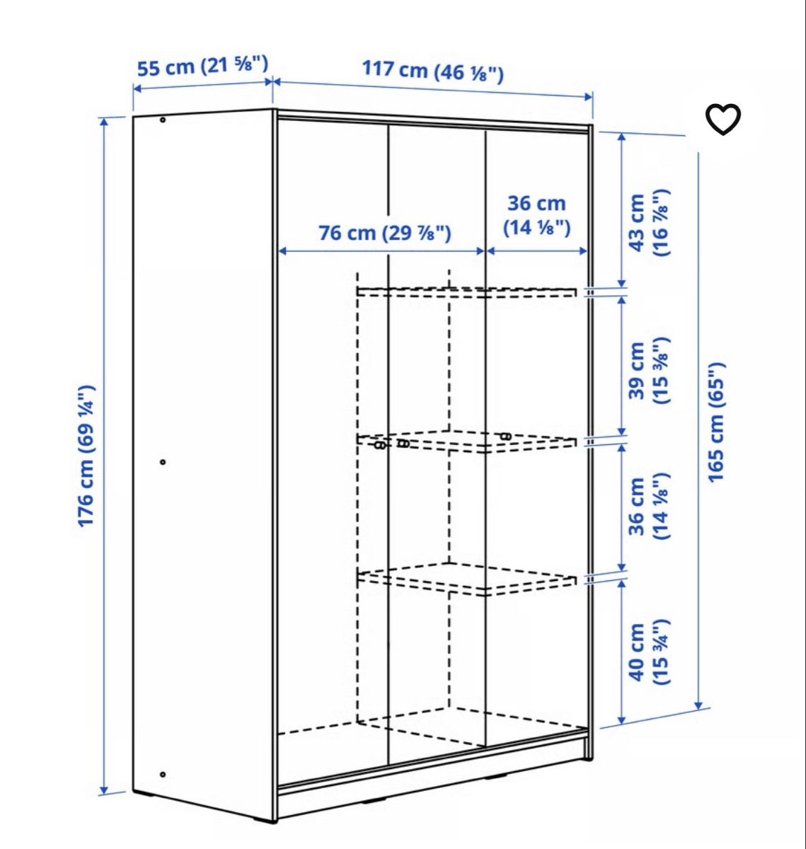 Ikea Guardaroba: Ikea Kleppstad Kleiderschrank – Usato da Zürich venduto da cha_np77 1