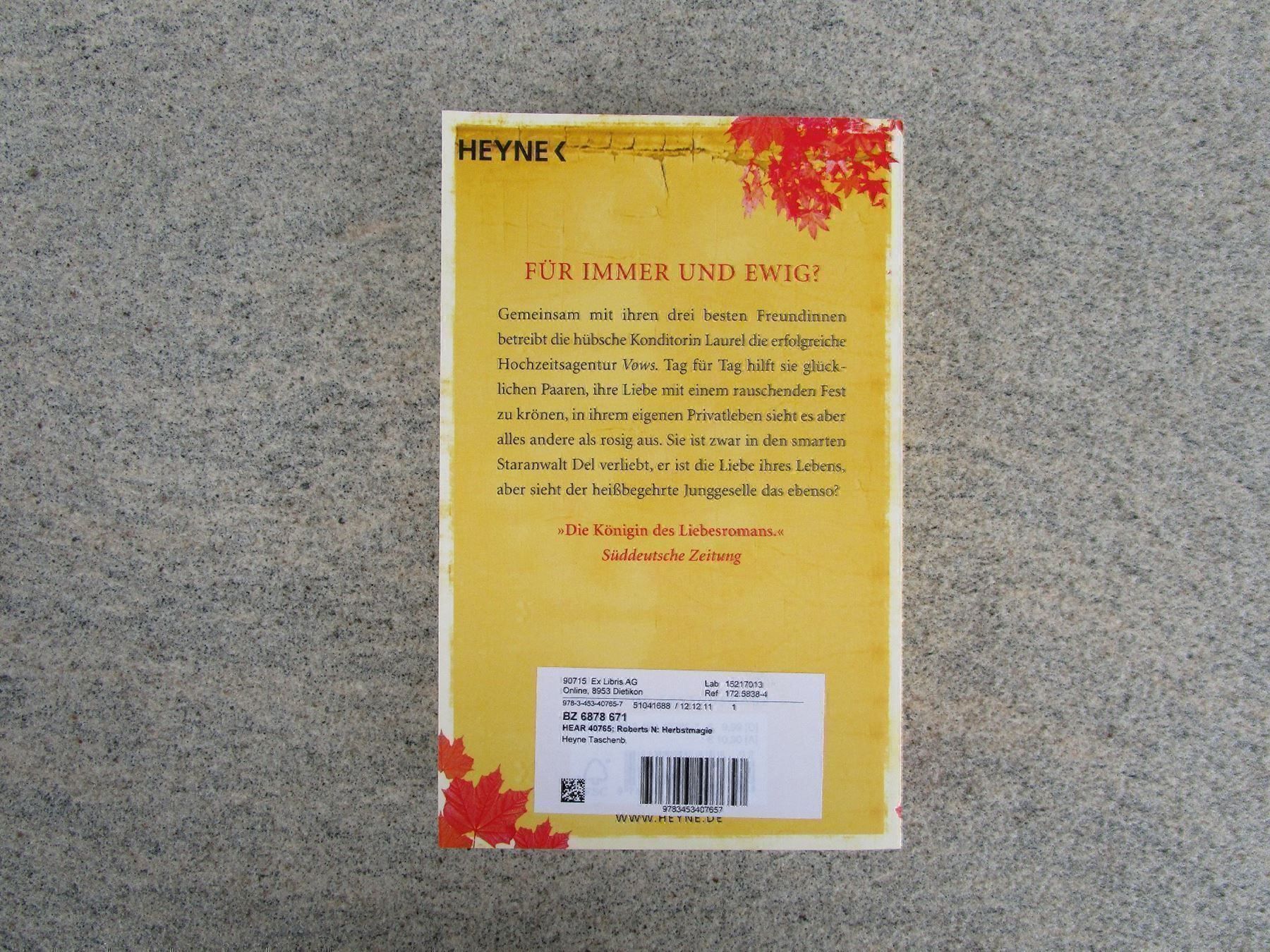 Libri: Nora Roberts - Herbst Magie – Nuovo (secondo la descrizione) da Geroldswil venduto da Jeremy11 1