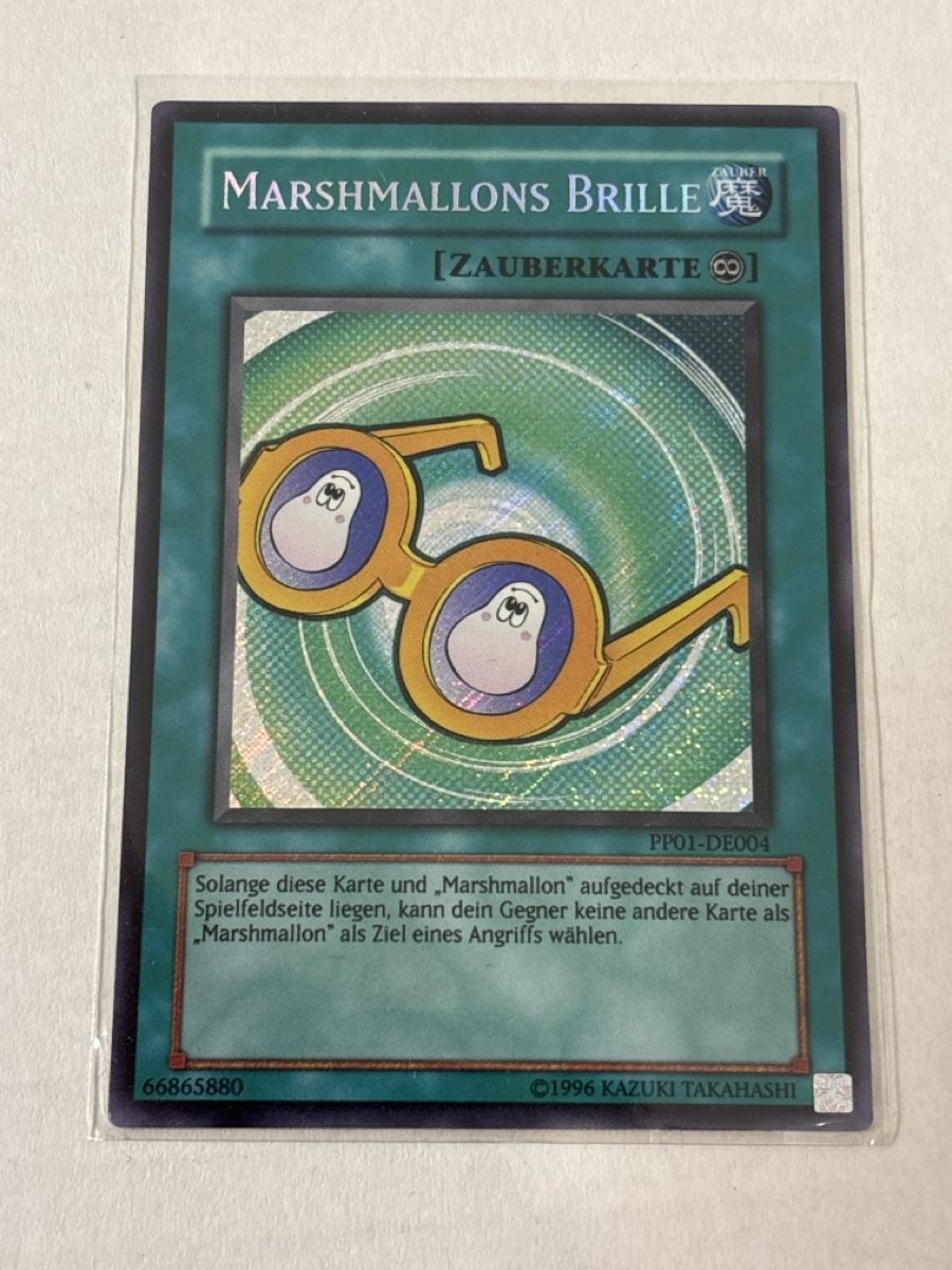 Yugioh Carte collezionabili: Marshmallons Brille Zauberkarte PP01-DE004 – Usato da Speicherschwendi venduto da YugisKartenKammer