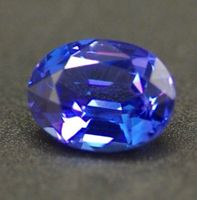 Tansanit 6.42 ct – violet-blue – GRS Report