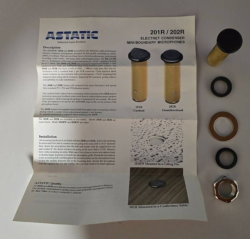 Microfoni: Einbaumikrofon Astatic 201R – Usato da Steinerberg venduto da Bcsbcs 3