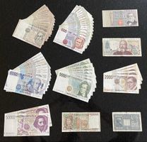 Lotto +50 Banconote Lire Italiane - Diverse Epoche