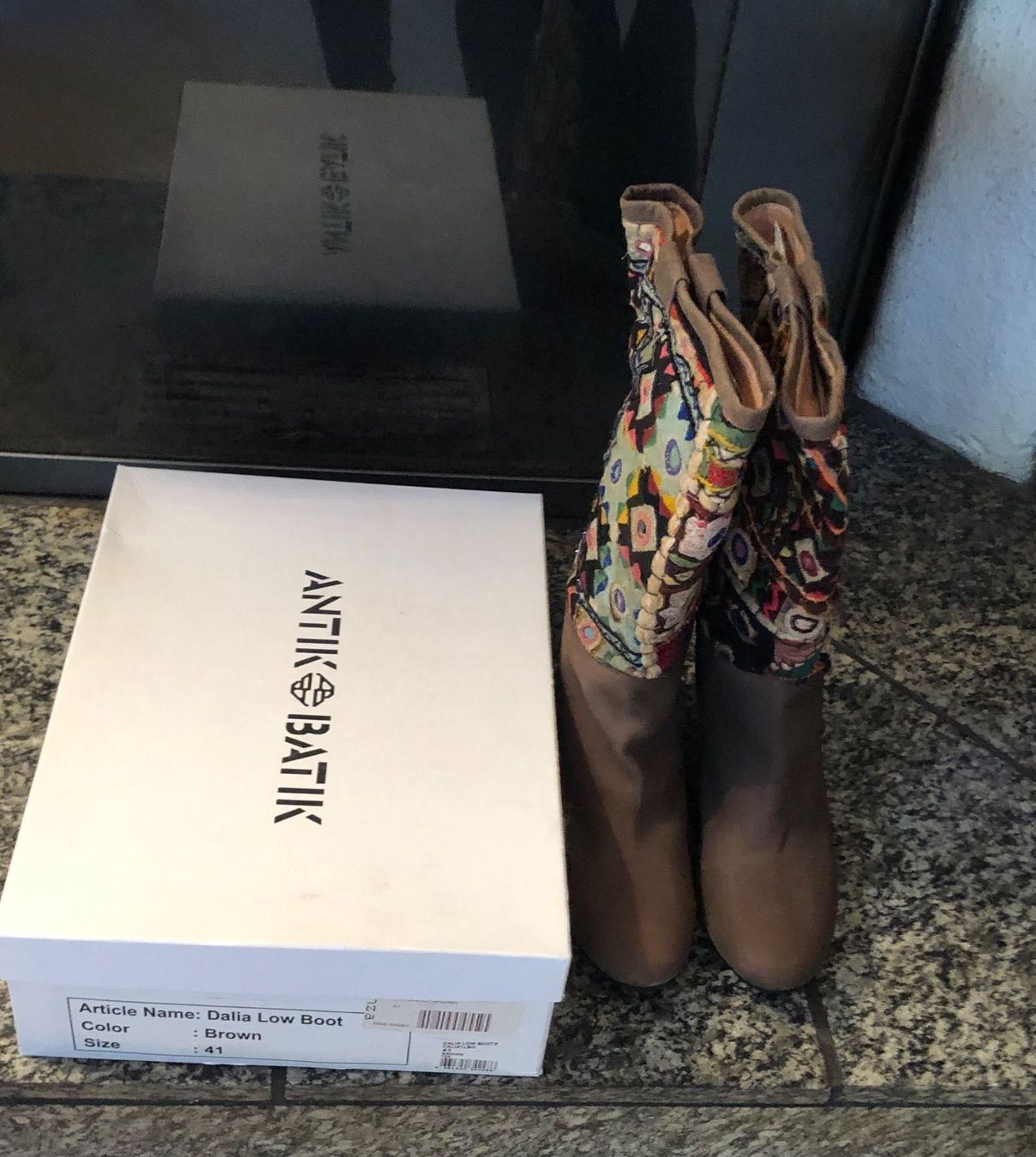 Damenschuhe: Antik Batik Stiefel – Neu (gemäss Beschreibung) aus Baden von Tiffany6878 1