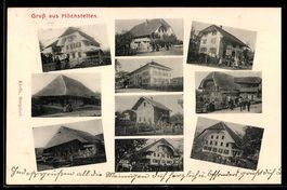 AK Höchstetten, Mehrere Ortsansichten, Gasthaus und Hotel