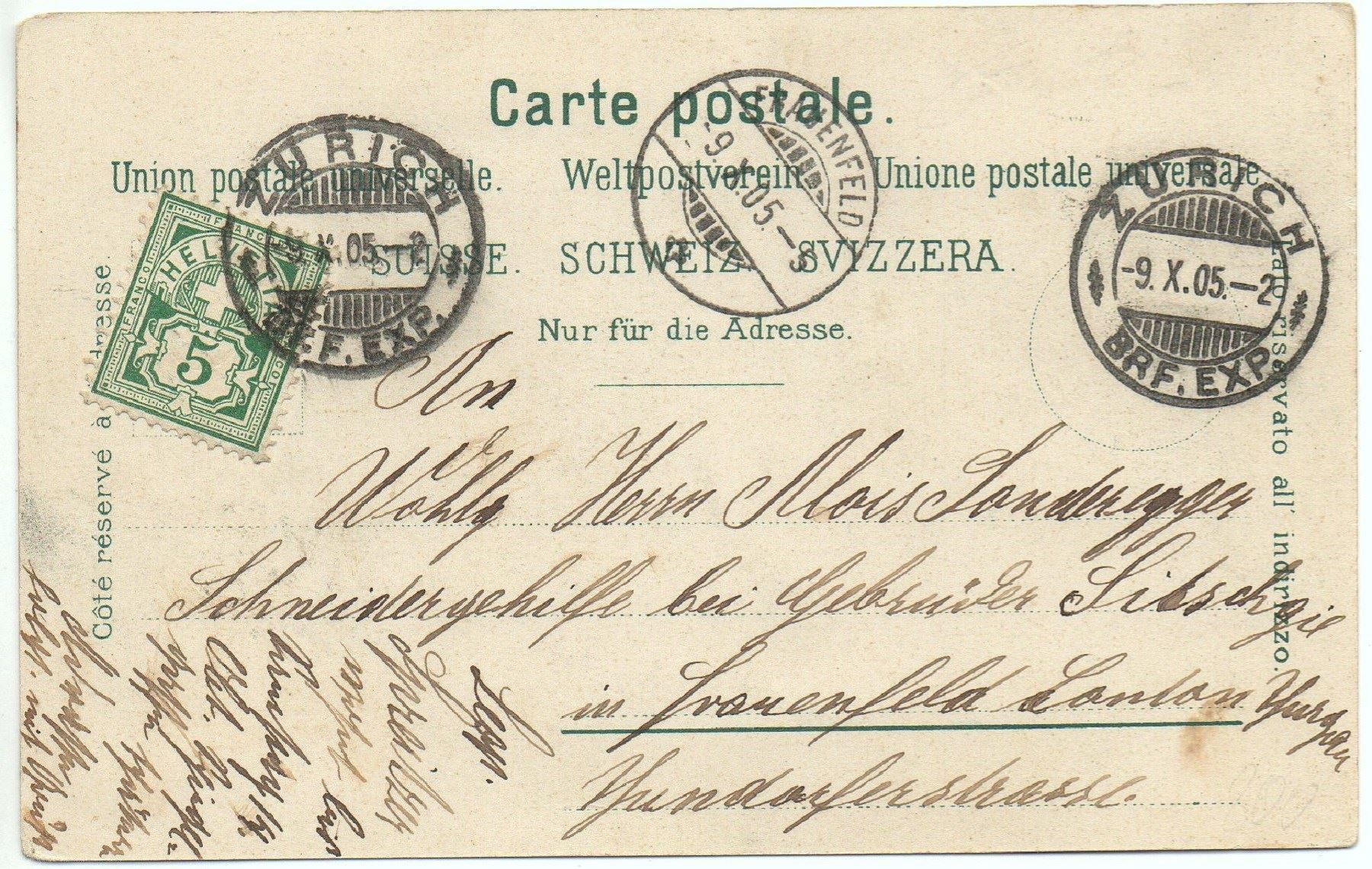 Cartoline postali: ZÜRICH Limmatquai mit Tram – Usato da Jona venduto da philajona 1