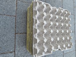 Eierkartons aus Pappe Stapel 15 Stück guter Zustand