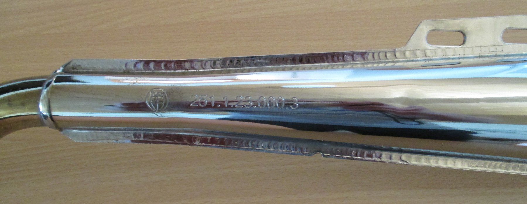 Puch Auspuffanlagen: Auspuff 28mm Puch Maxi S/N, E50, mit Logo und Nummer – Gebraucht aus Montlingen von Mabesi 1