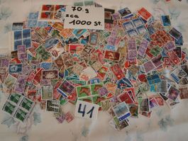 1000 Schweizer Briefmarken über 70g Gebraucht siehe Bilder