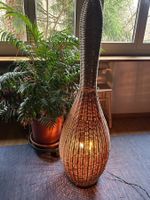 Vintage Rattan Stehlampe