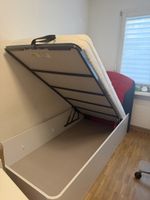 🕷️ Spider-Man Bett 90 × 200 / Stauraum + Matratze (wie neu)