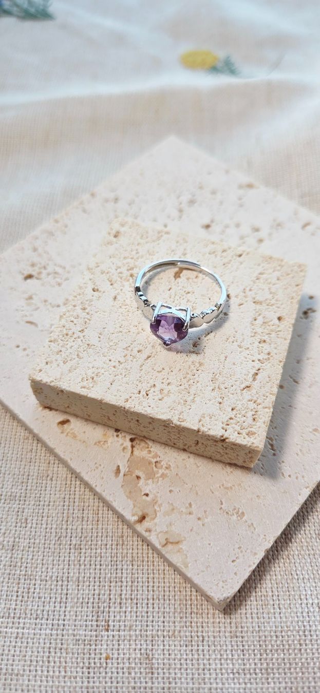 Ringe: NEW - S925 Amethyst Ring (Adjustable) – Neu (gemäss Beschreibung) aus Zürich von cin_wcf6 5