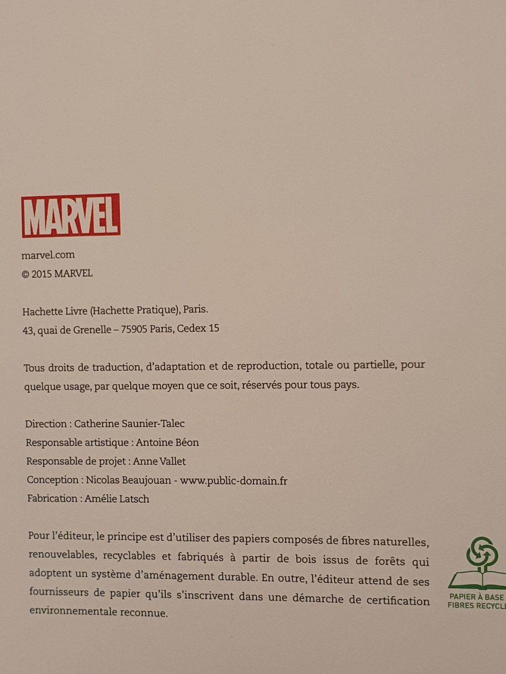 Fumetti: MARVEL Comics / Malbuch 2015 à colorier #L – Usato da Oberdorf BL venduto da BaldenEagle 1