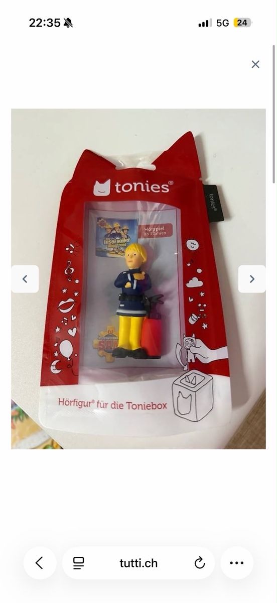 Tonies Figuren: Tonies Hörfigur Feuerwehrmann Sam – Neu und originalverpackt aus Sennhof von furkanAlb