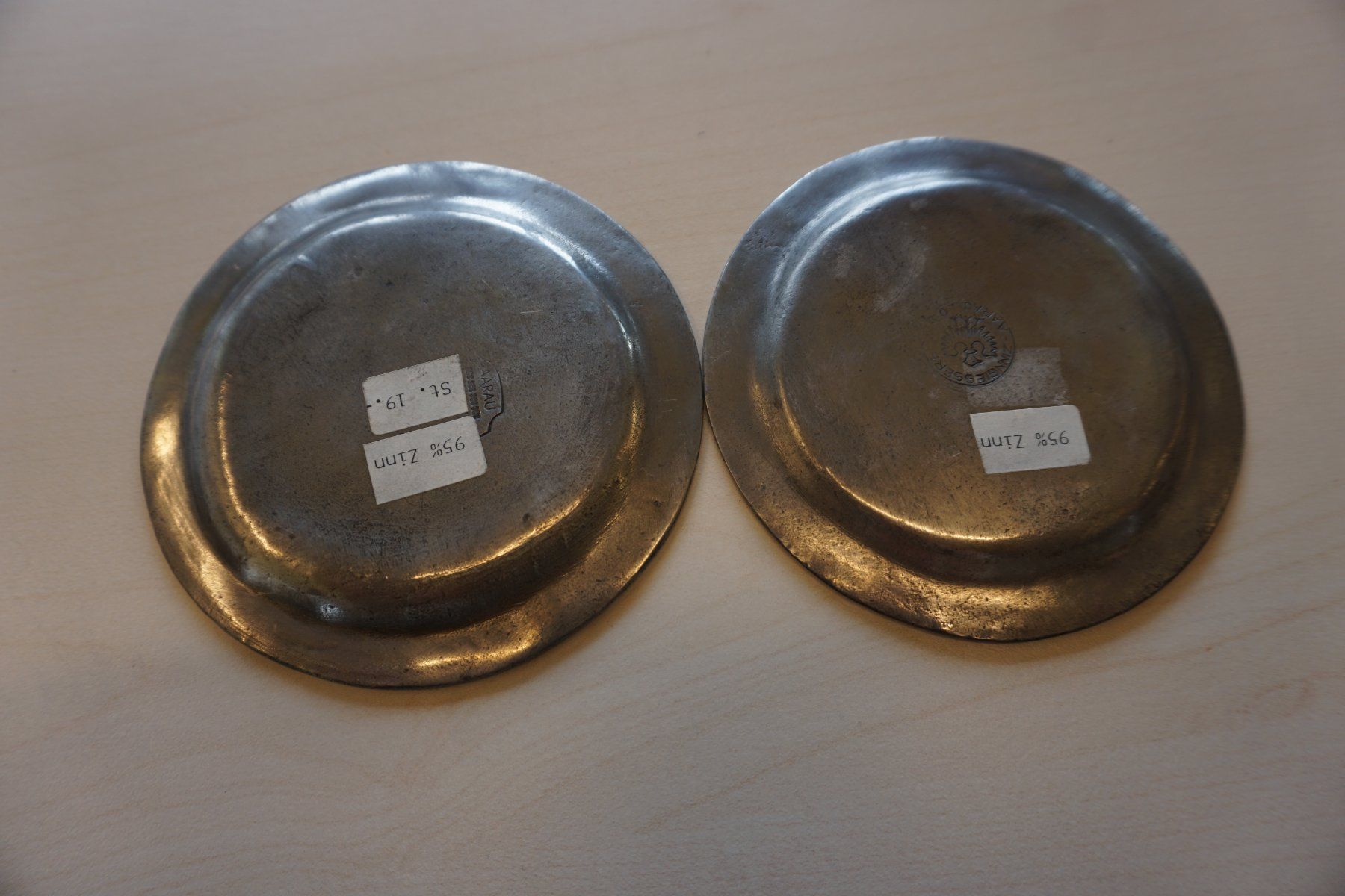 Untersetzer: Zinn Becher Untersetzer, Durchmesser 11cm, 6er Set – Neu (gemäss Beschreibung) aus Giswil von sowo60 3