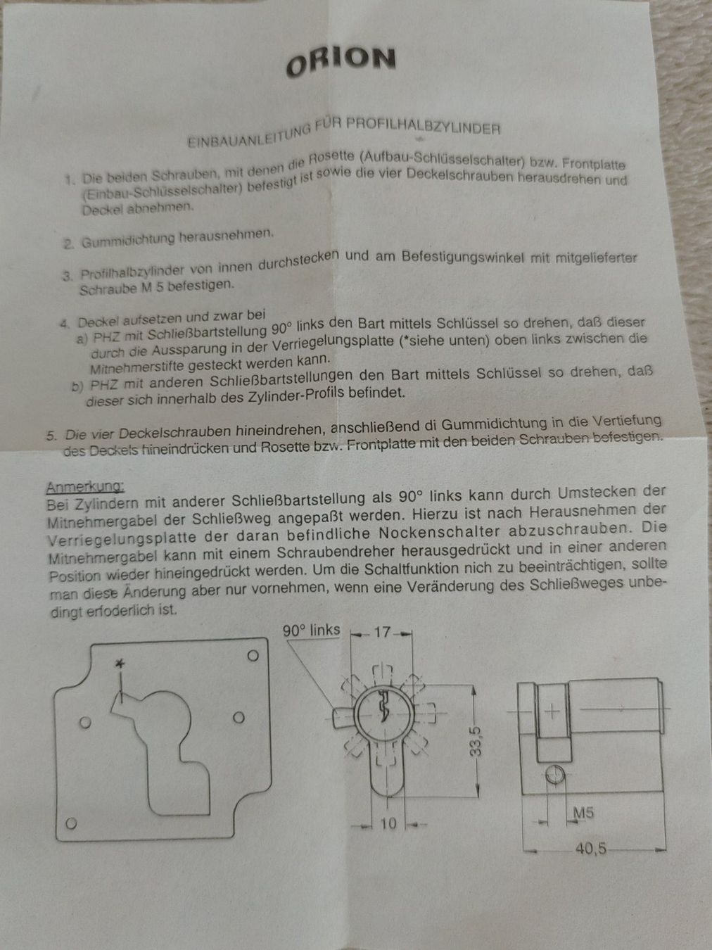 Lucchetti: Orion Schlüsseltaster UPB1-1T – Nuovo (secondo la descrizione) da Strengelbach venduto da Phorensic_30 8