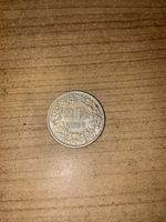 2 Schweizer Franken Silber Münze Jahrgang 1965