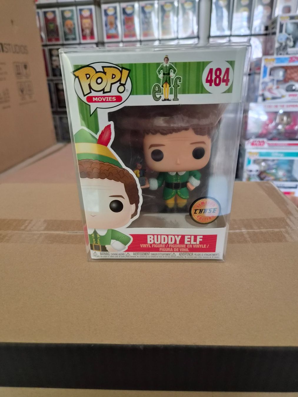 Funko Figuren: Funko Pop Buddy Elf #484 CHASE Limited Edition – Neu und originalverpackt aus Sisseln AG von schenk-figuren