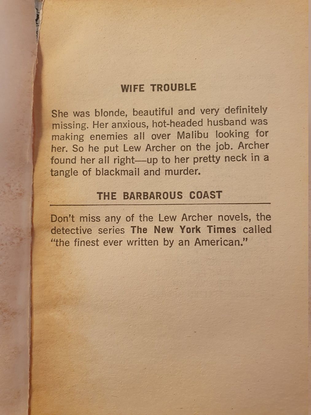 Libri: The Barbarous Coast - Ross Macdonald – Usato da Zürich venduto da loosebone 1