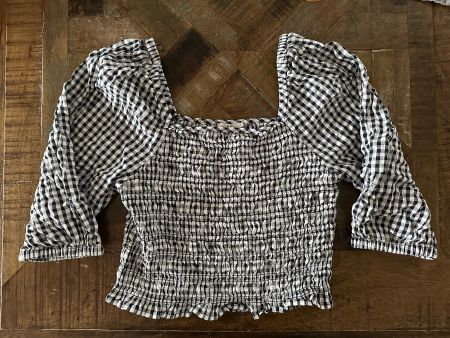Crop-Top kariert schwarz-weiss (xs) von EDC