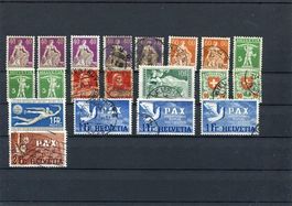 1907-45 Steckkarte mit hohen Werten