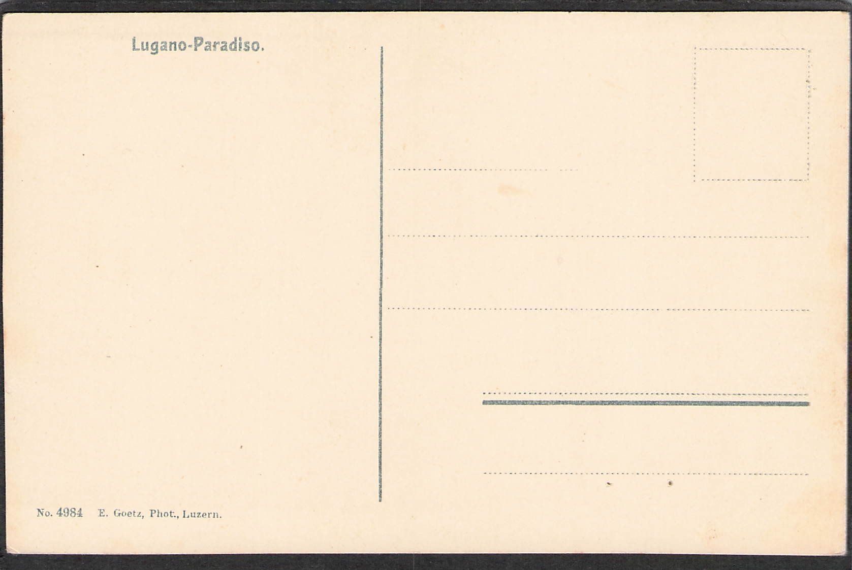 Cartes postales: ,Lugano - Paradiso – D'occasion à Reichenburg par ibiza18 1