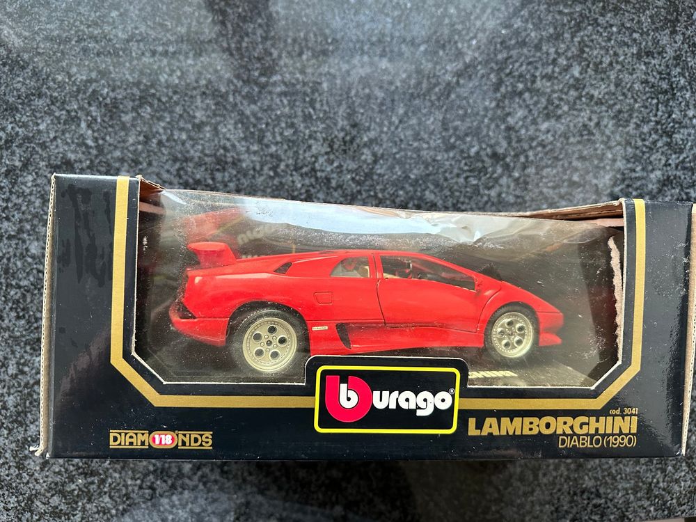 Lamborghini - Diablo(1990) - Modell 1:18 - Shell - Bburago (Neu (gemäss ...