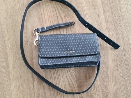 DKNY Umhängetasche Bauchtasche Braun mit Logo NEU