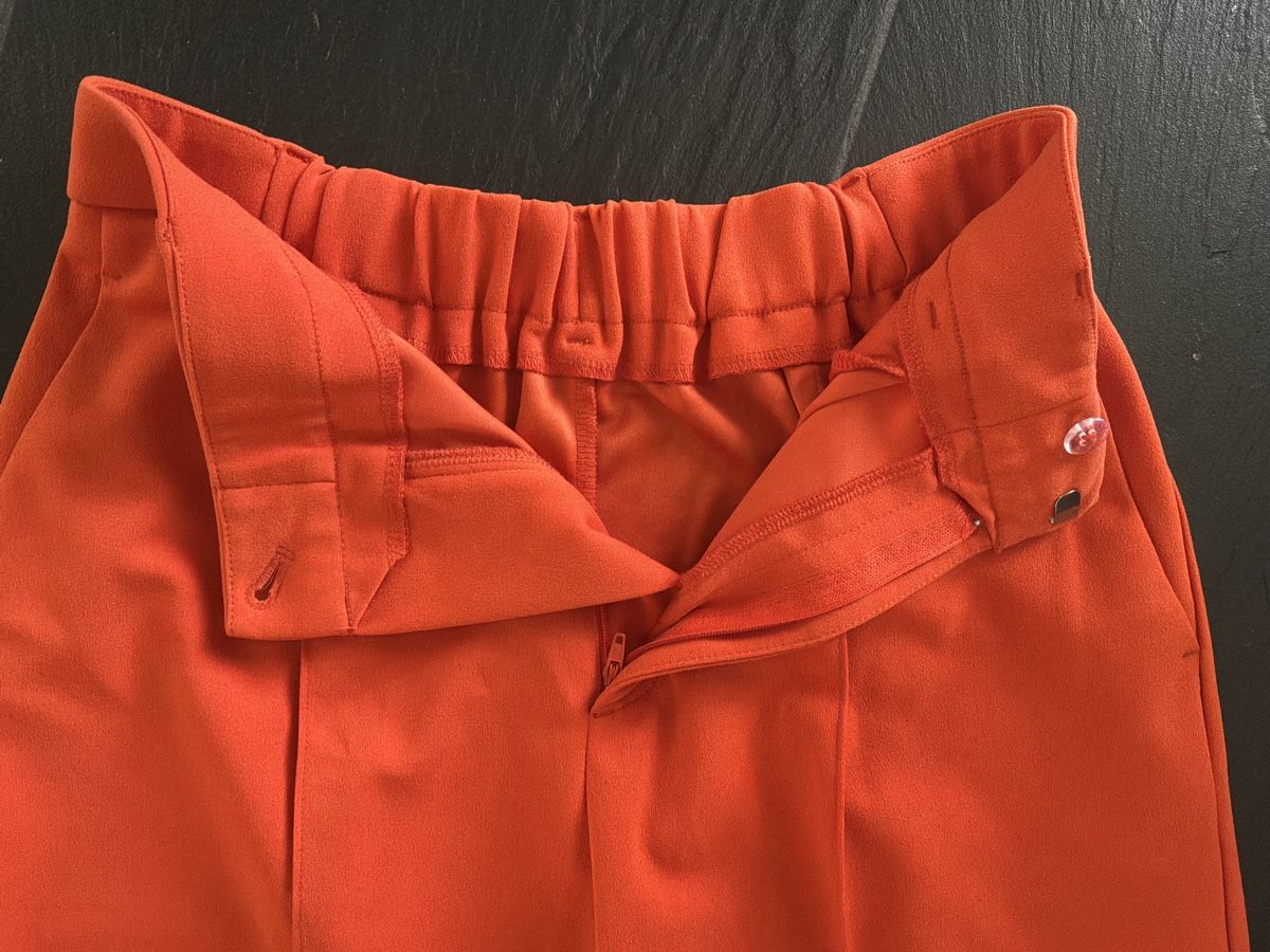Pantaloni: Bundfaltenhose mit Elast, orange, Gr. 38/M SOMMEDRAKTION – Nuovo (secondo la descrizione) da Bremgarten AG venduto da Belana0 2