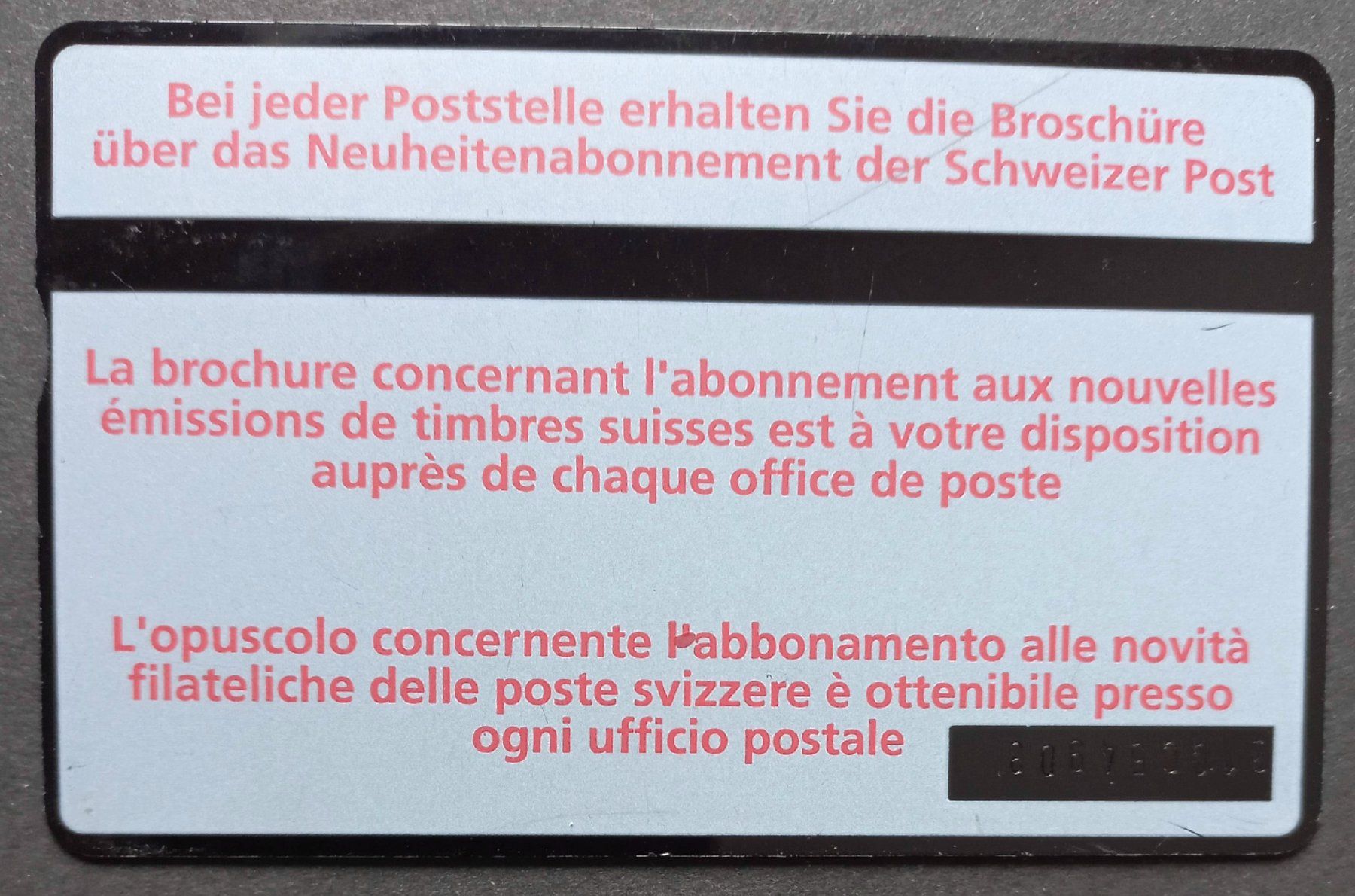 Swisscom Schede telefoniche: Taxcard - zu Briefmarke - CH – Usato da Niederuzwil venduto da lubimaja 1