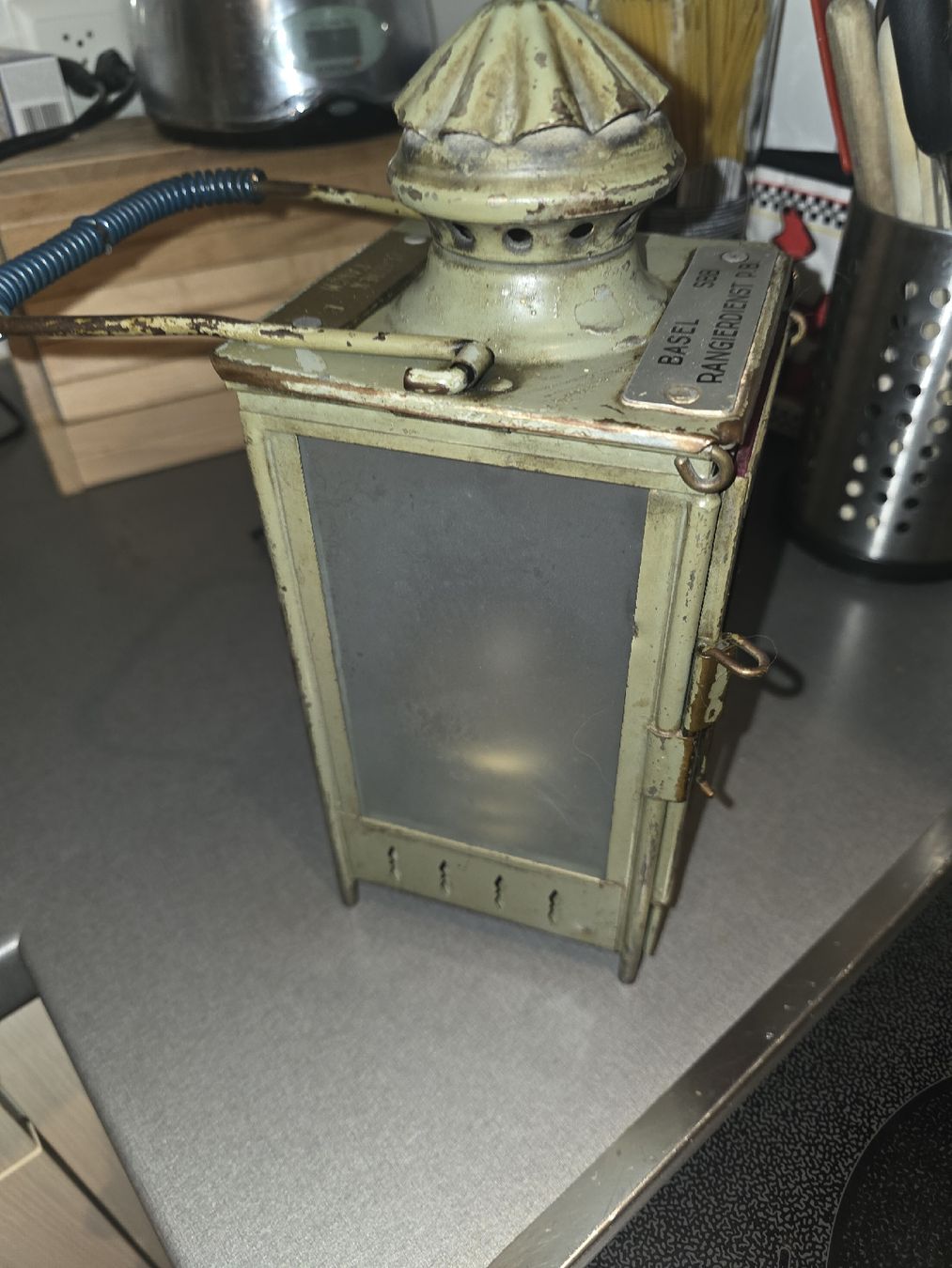 SBB/CFF/FFS Lampade: SBB Rangierlaterne Karbitlampe  Basel  – Usato da Grossaffoltern venduto da kaefer14 6