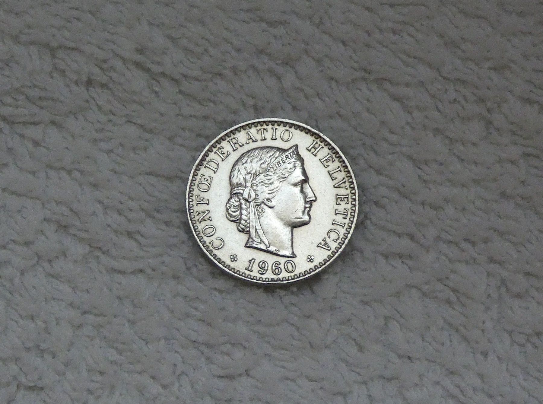 Tutti le monete: 20 centimes/rappen 1960 – Usato da Nyon venduto da Ilmi09