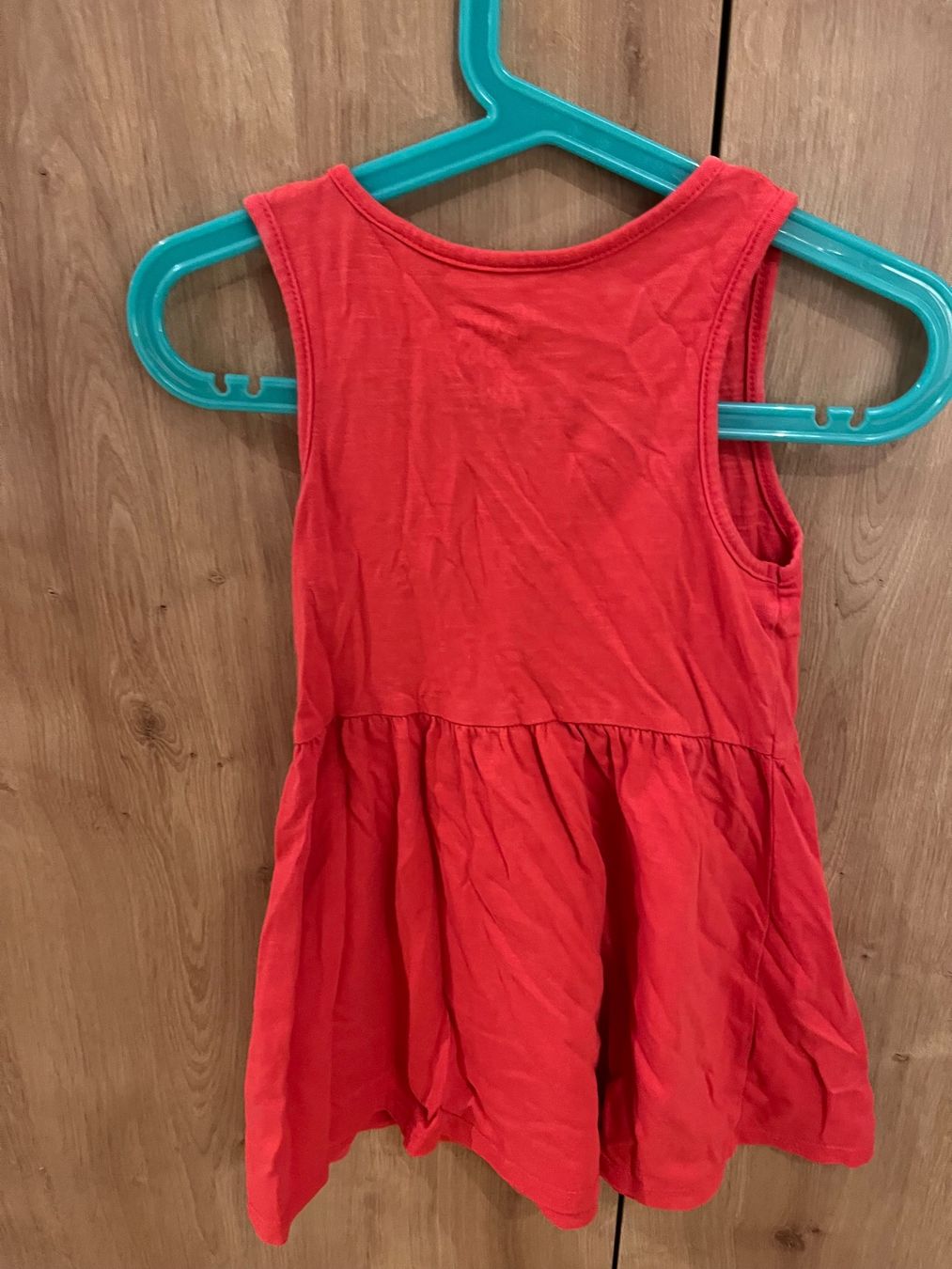 C&A Vestiti & Gonne: rotes Kleid mit Glitzerschmetterling, Größe 98 – Usato da Umiken venduto da deb_57xk 2