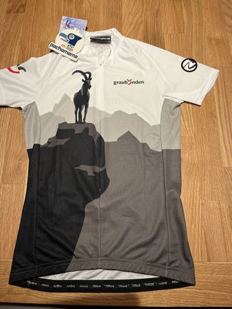 Maloja Damen Bike Trikot Grösse S Weiss Grau mit Etikett