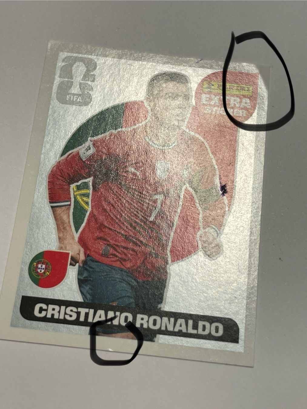 Panini Carte collezionabili: Panini WM 2026 Extra Sticker SILBER - Cristiano Ronaldo – Difettoso da Niederwangen BE venduto da m_s13 2