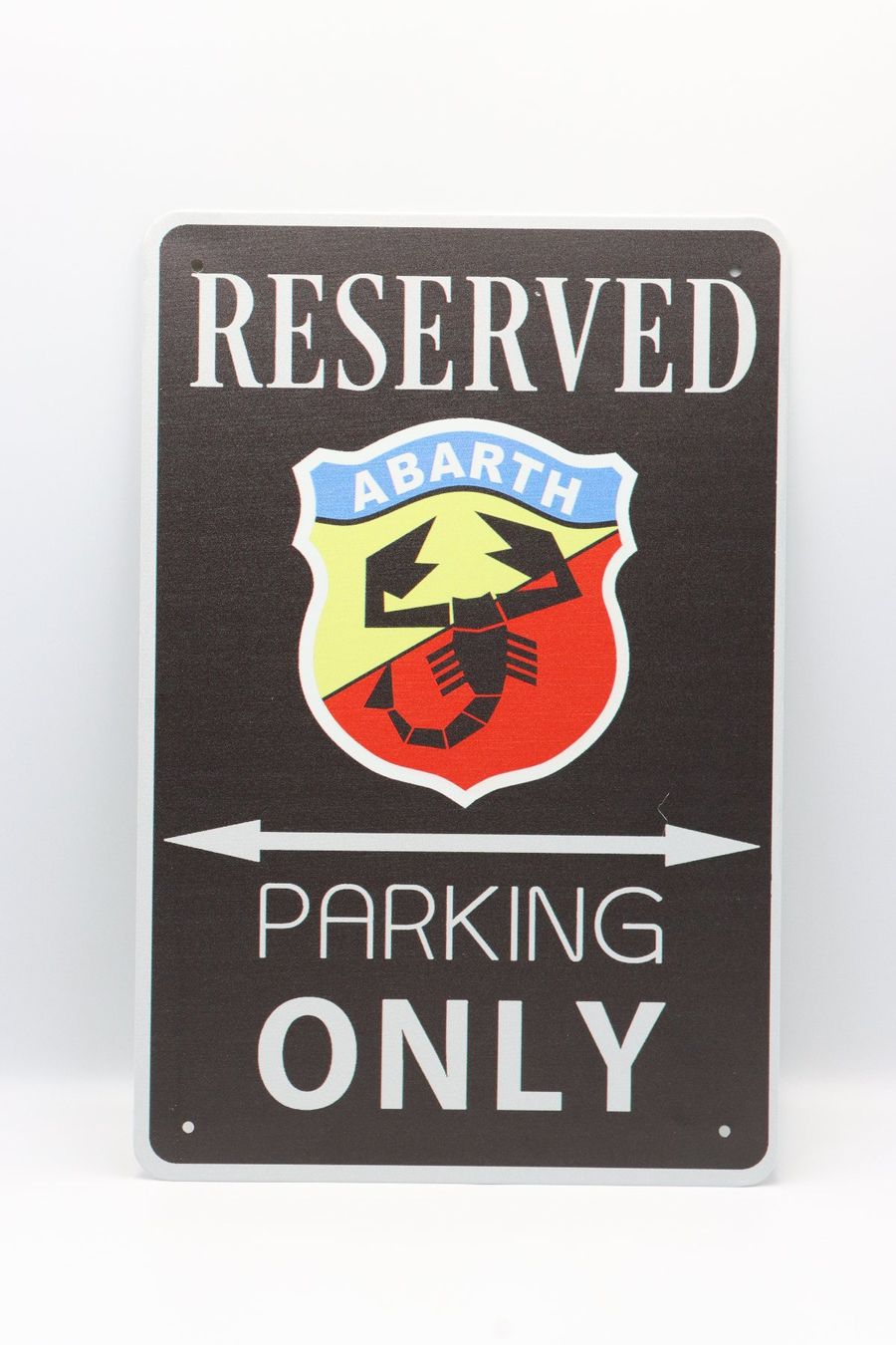 Abarth Insegne: Fiat Abarth Reserved Parking Only Blechschild – Nuovo (secondo la descrizione) da Bühl b.Aarberg venduto da Collectorpassions