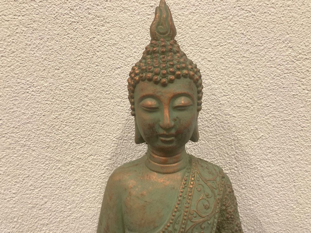 Buddha aus ton fiberglas ca 45x28x17cm kaufen auf ricardo
