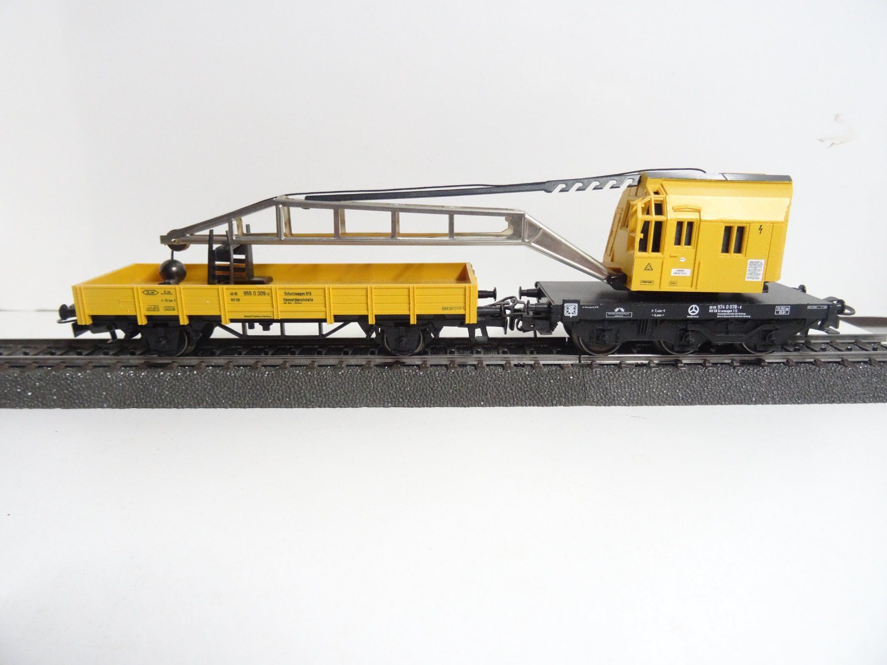 Märklin Modellini di ferrovie: Märklin H0 4671 Kranwagen-Set – Usato da Hochdorf venduto da Teger02 1