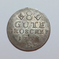 8 Gute Groschen 1758 Victor Friedrich Anhalt-Bernburg ss