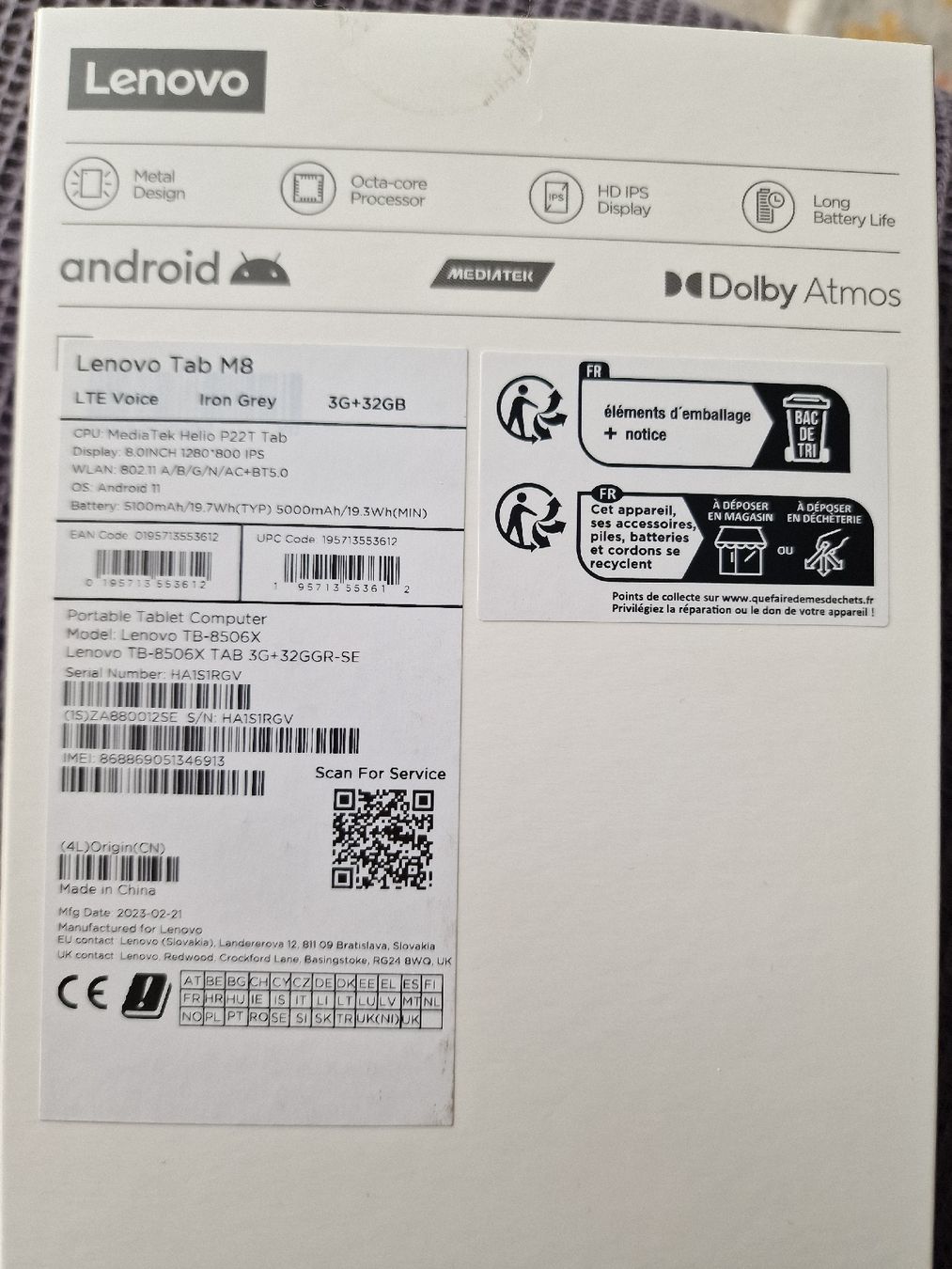 Lenovo Tablet PC: Tablet Lenovo Tab M8 3G 32GB Android – Neu (gemäss Beschreibung) aus Buchs AG von  4