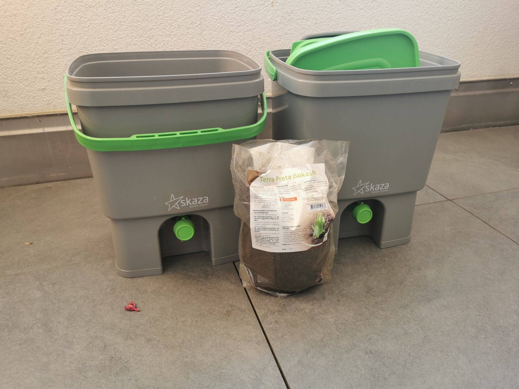 Box contenitori: Bokashi Eimer Set, Skaza ORGANKO mit Terra Preta Bokashi – Usato da Kreuzlingen venduto da Mietze_34