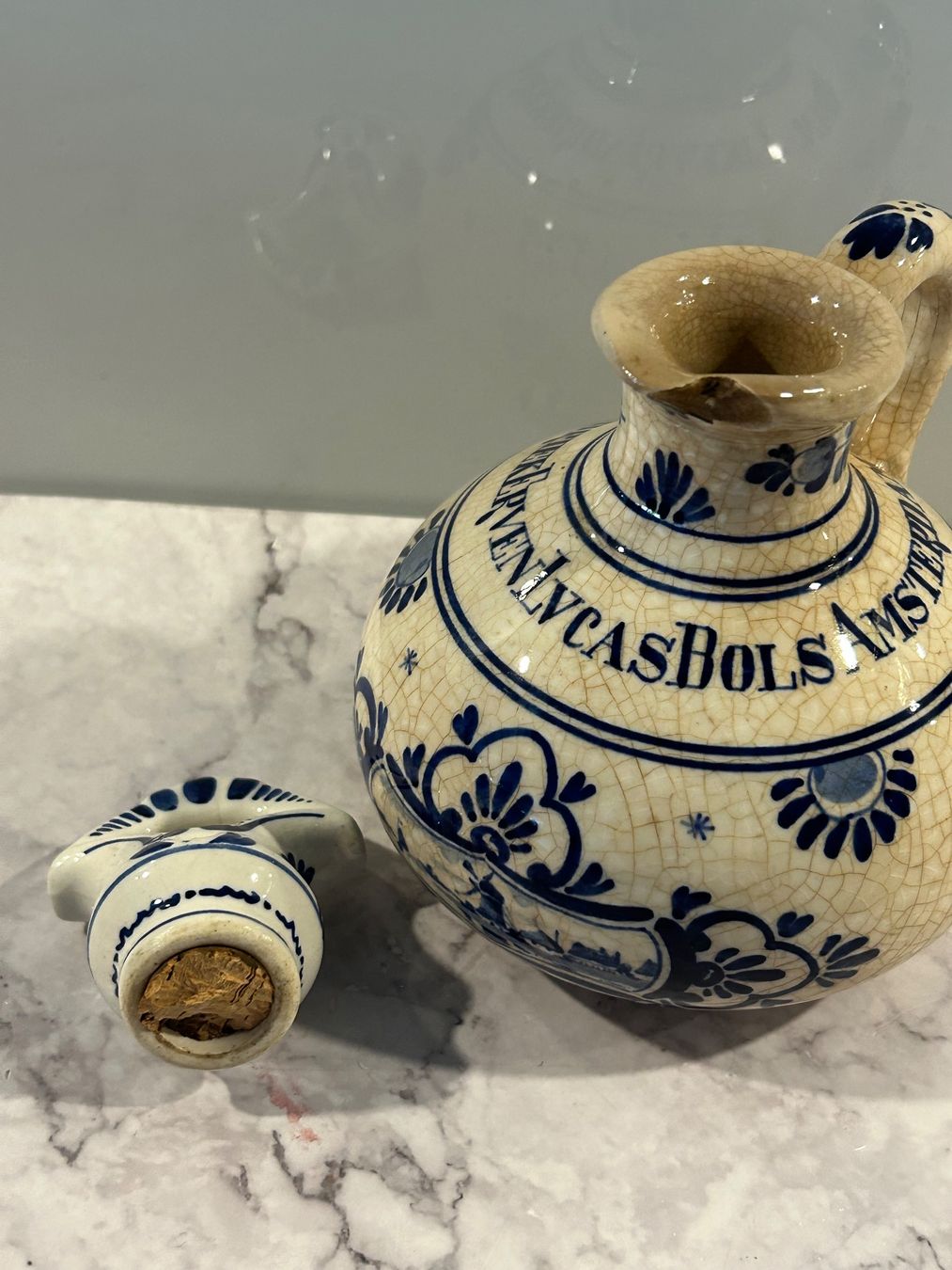 Caraffe: Delfter Flasche Genever-Krug Delft Krug – Usato da Basel venduto da toy_t8bb 1